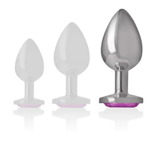 Plug Anal Métal Aluminium Intense - détail de la texture - Rose