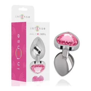 Plug Anal Métal Aluminium Intense - vue de profil - Rose
