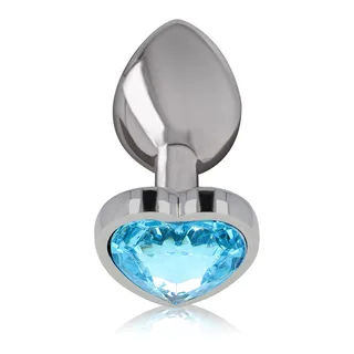 Plug Anal Métal Aluminium Intense - détail de la texture - Bleu