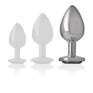 Plug Anal Métal Aluminium Intense - avec son échelle de taille
