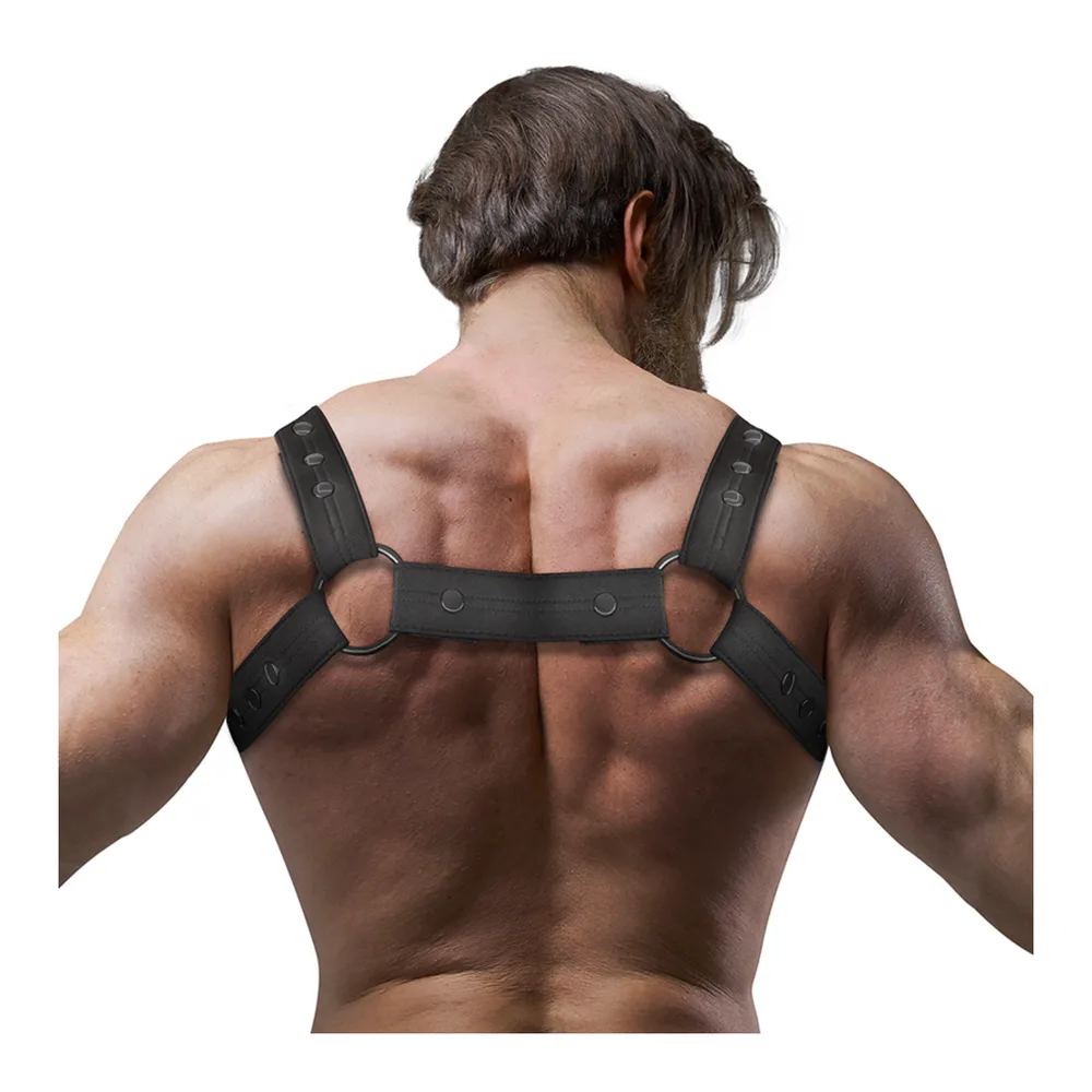 Harnais Sport Réglable Néoprène Fetish Submissive Attitude