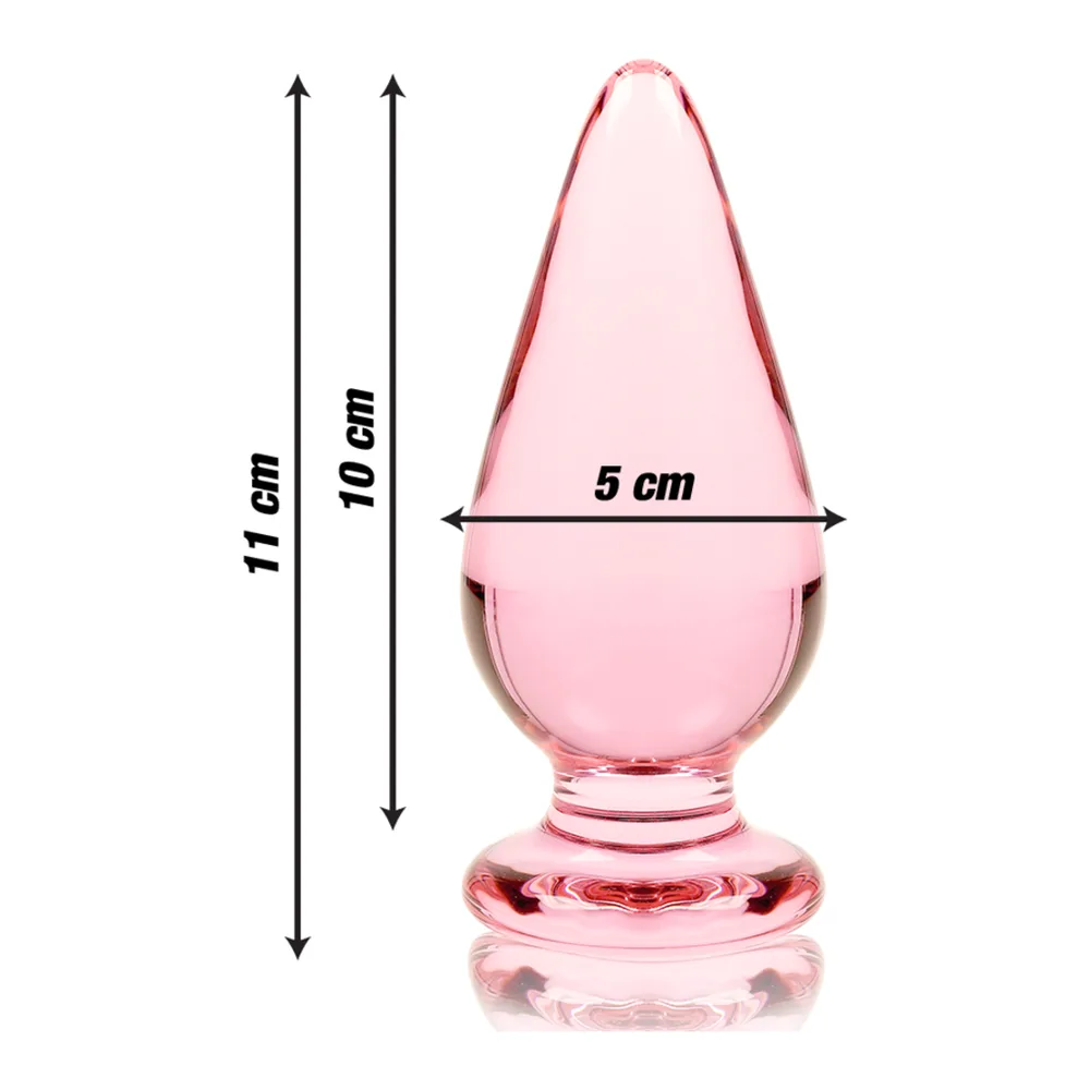 Plug Anal Modèle 4 Verre Borosilicate Clair 11 x 5 cm