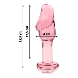Plug Anal en Verre Modèle 6 Nebula Series By Ibiza - vue de profil