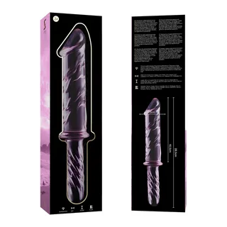 Gode en Verre Borosilicate modèle 24 Nebula Series By Ibiza - détail de la texture