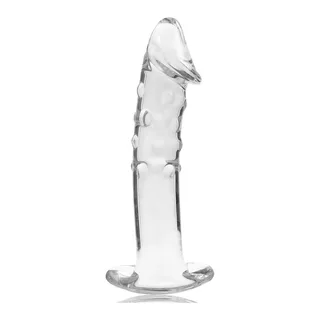 Gode en Verre Borosilicate modèle 19 Nebula Series By Ibiza - détail de la texture - Transparent