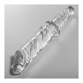 Gode en Verre Borosilicate modèle 24 Nebula Series By Ibiza - vue de dos - Transparent