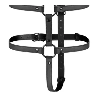 Harnais Réglable Torse Bras Fetish Submissive Bondage - avec son échelle de taille