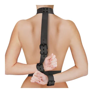 Ensemble Retenue Corps Col Fetish Submissive Bondage - accessoires fournis