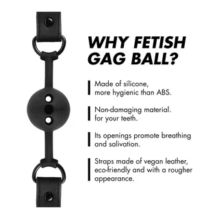 Bâillon Boule Silicone Respirant Fetish Submissive Bondage - accessoires fournis