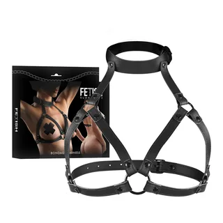 Harnais Poitrine Réglable Fetish Submissive Bondage - détail de la texture