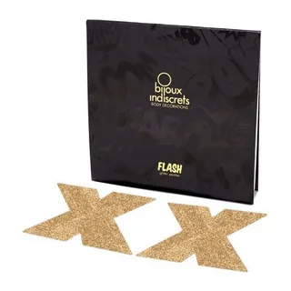Indiscrets Flash Cross Nipple Bijoux - vue de profil
