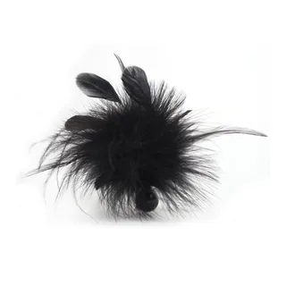 Plume Pom Pom Bijoux - avec sa base
