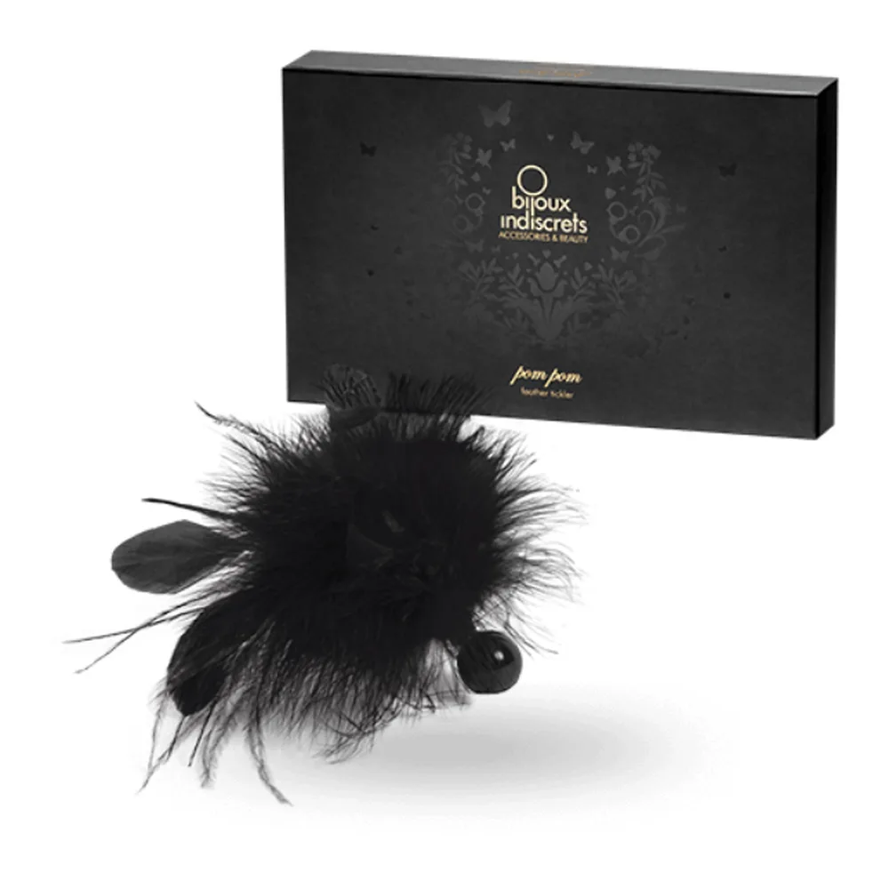 Plume Pom Pom Bijoux - vue de profil