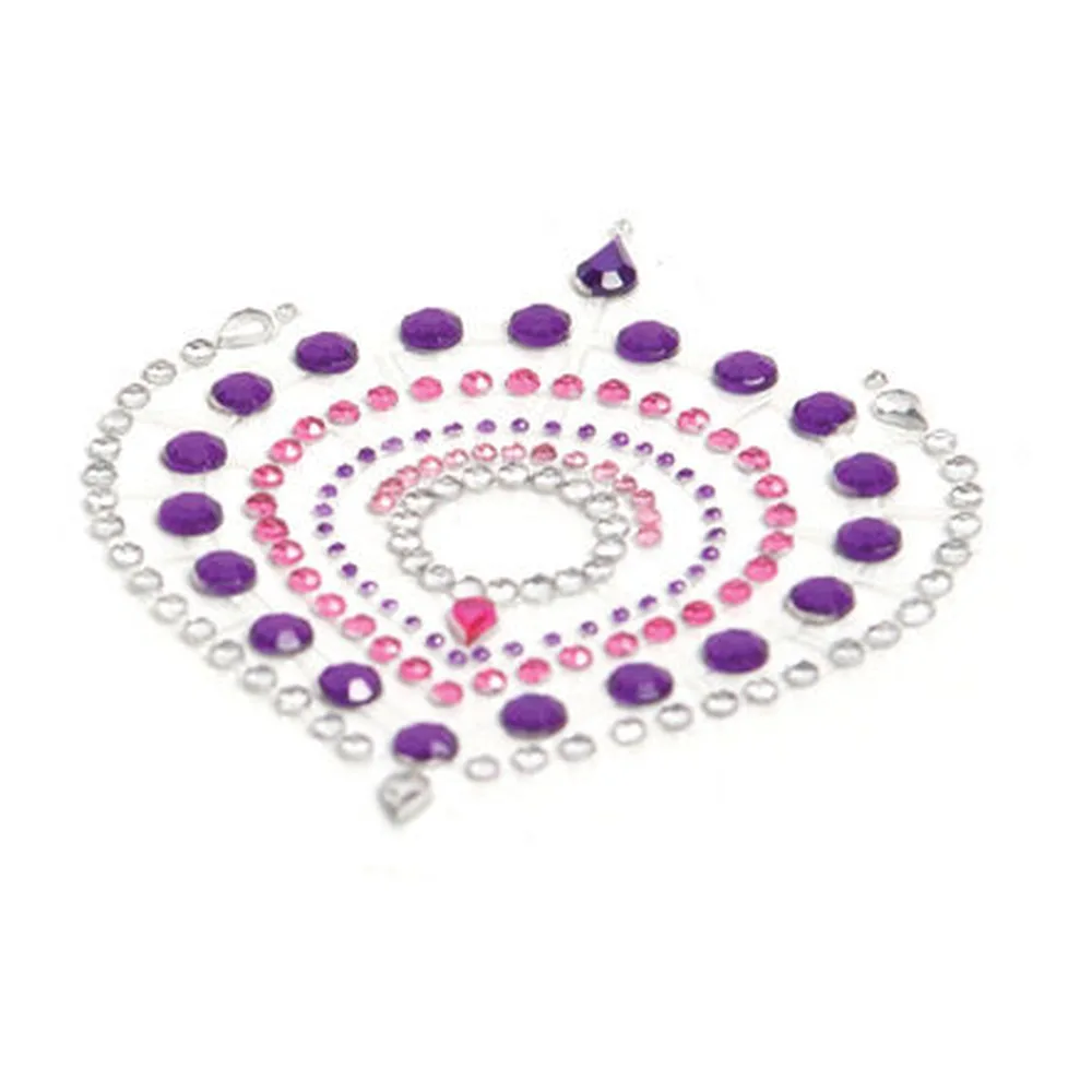 Indiscrets Flamboyant Lilas&rose Bijoux - vue de profil