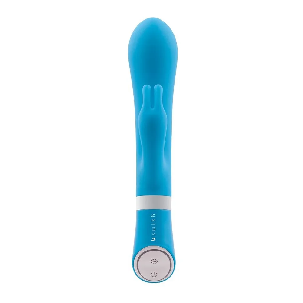 Vibromasseur rabbit silicone bleu turquoise, étanche, 6 modes, autre vue 5