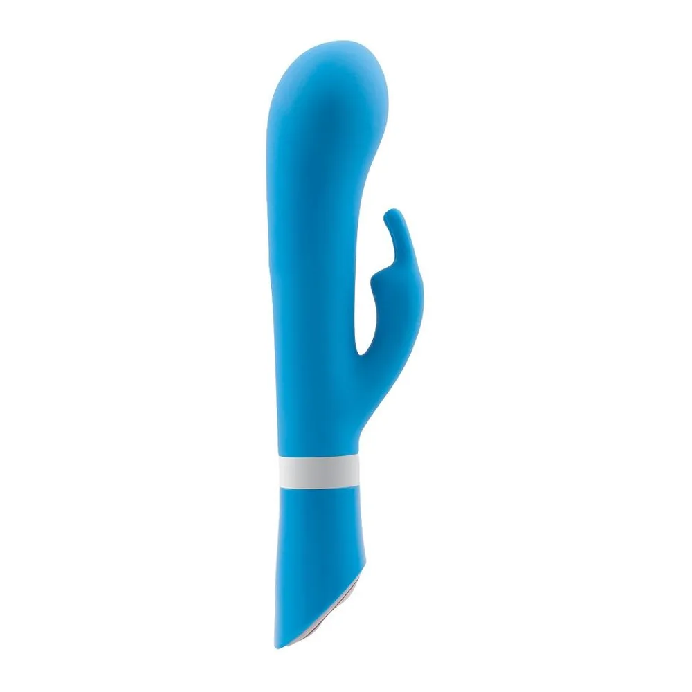 Vibromasseur rabbit silicone bleu turquoise, étanche, 6 modes, autre vue 5