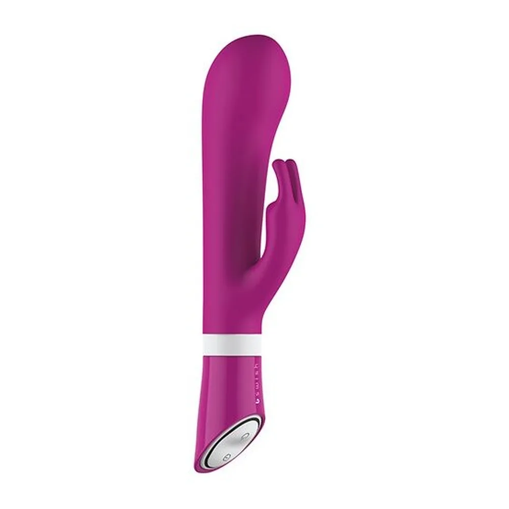 Vibromasseur rabbit silicone rose fuchsia, bras réglable, autre vue 4