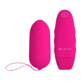Télécommande Bnaughty Unleashed Classic B Swish - avec sa base - Rose