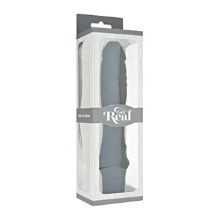 Grand vibromasseur noir silicone texturé, autre vue 2