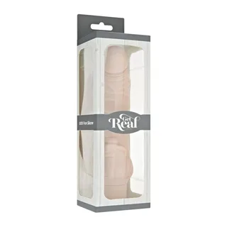 Vibromasseur silicone noir réaliste avec stimulateur clitoridien, coloris Naturel, autre vue 2