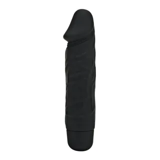Vibromasseur silicone gris réaliste, alimentation pile AA, autre vue 2