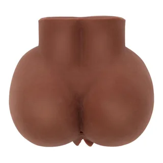 Masturbateur Réaliste Gros Cul avec Vibrateur Act - détail de la texture - Marron