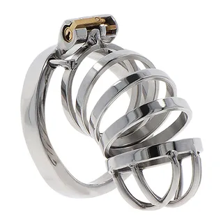 Extreme Cage Chasteté Métal Hidden Desire - vue de profil