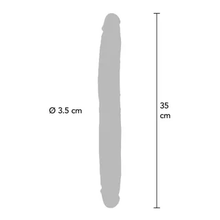 Godemichet Silicone Double Extrémité Get Real - détail de la texture