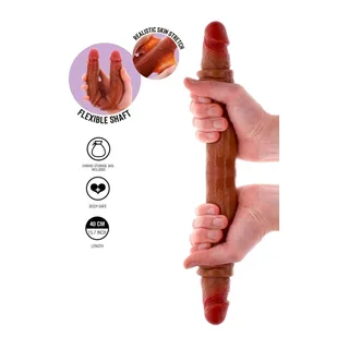 Godemichet Silicone Double Extrémité Get Real - vue de dos