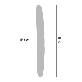 Godemichet Silicone Double Extrémité Get Real - détail de la texture
