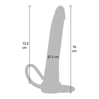 Pénétrateur Anal Silicone Double Get Real - détail de la texture