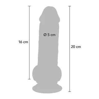 Pénis Réaliste Luxe Testicules Get Real - détail de la texture