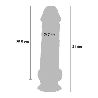 Gode réaliste Pénis Réaliste Luxe Testicules Get Real