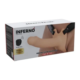 Gode ceinture creux Inferno Manchon Pénis Vibrant Hidden Desire