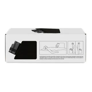 Dos de la boîte du coussin Keon, schémas des positions d'utilisation