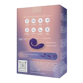 Stimulateur Double Gizi Snail Vibe - vue de profil - Violet