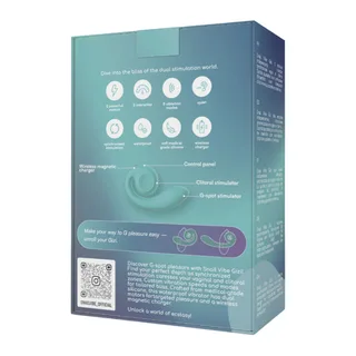 Stimulateur Double Gizi Snail Vibe - vue de profil - Turquoise