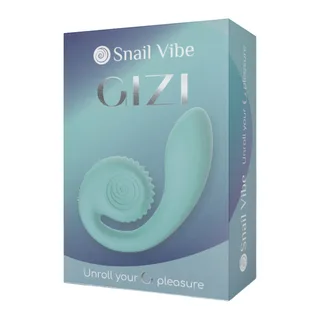 Stimulateur Double Gizi Snail Vibe - détail de la texture - Turquoise