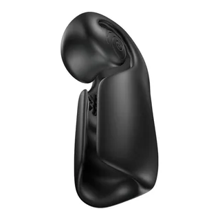 Masturbateur automatique Evo Snail Vibe - avec son échelle de taille - Noir