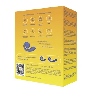 Gizi Lite Vibrateur Double Snail Vibe - détail de la texture - Violet