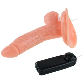 Vibromasseur réaliste silicone chair, tige rotative, ventouse, autre vue 5