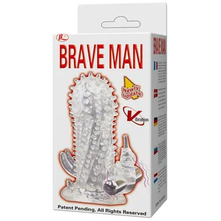 Gaine silicone transparente nervurée avec stimulateurs détachables, coloris Gris, autre vue 12