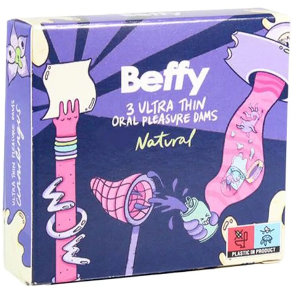 Schéma technique montrant le positionnement du préservatif Beffy ultra-fin sur la zone intime, avec contours en noir et zone de couverture pointillée