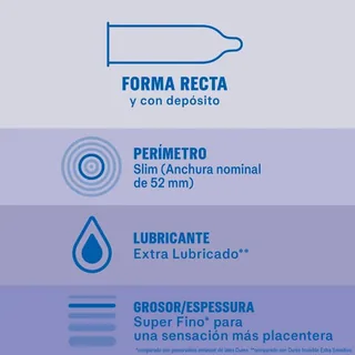 Préservatifs Invisibles Extra Lubrifiés Durex vue 2