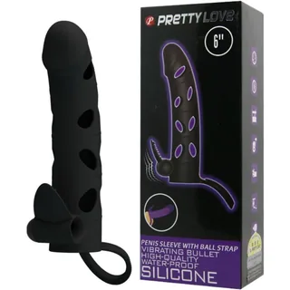 Housse Silicone avec vibration Pretty Love - détail de la commande