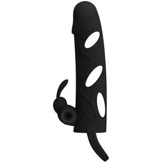 Gaine pénis Housse Silicone avec vibration Pretty Love