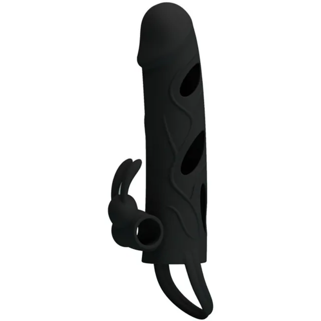 Gaine à pénis Housse Silicone avec Vibration