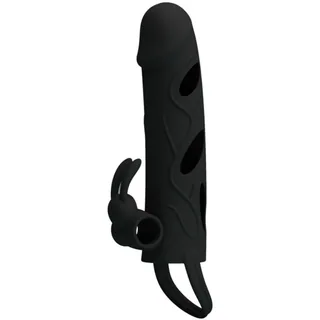 Housse Silicone avec vibration Pretty Love - vue de profil