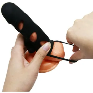 Housse Silicone avec vibration Pretty Love - avec sa base