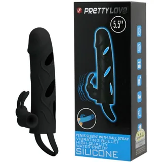 Housse Silicone avec vibration Pretty Love - détail de la commande